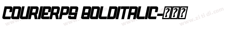 CourierPS BoldItalic字体转换